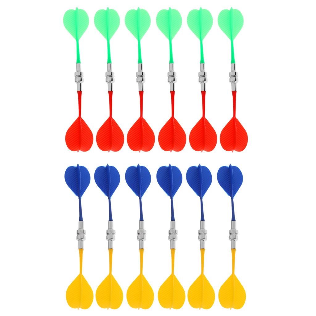 Safety Plastic Tip Darts Durable Replacement Dartset for Two-sided Magnetic Board Indoor Target Games