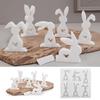 Silicone Ornament Molds Easter Rabbit Designs Easy Releasing Mold Silicone Texture Home Decors Mold for Craft Projects