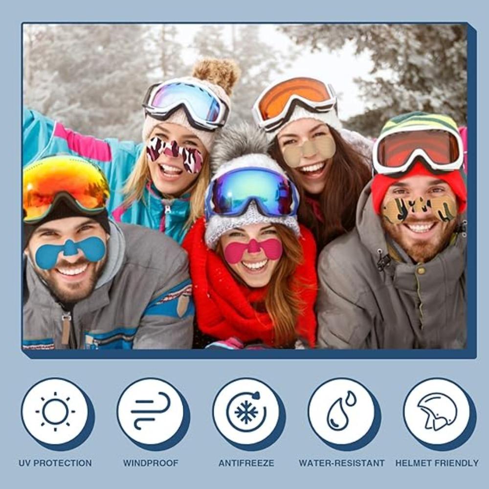 Winter skiing anti-freezing face care patch, nose patch, sports wind and sun protection formula, ultraviolet muscle bandage