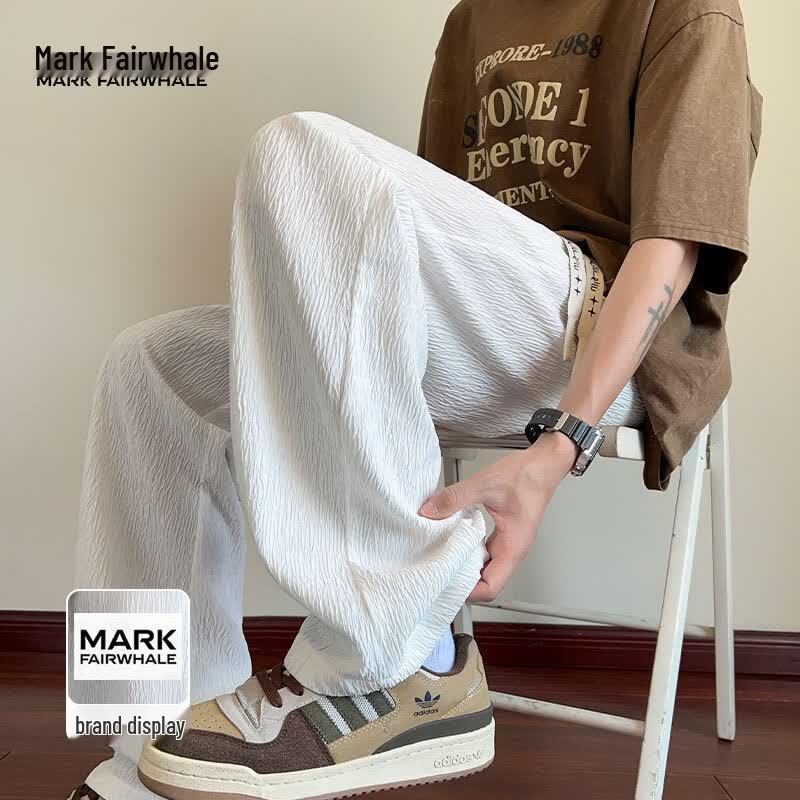 MARK FAIRWHALE Men s 2026 Summer Ice Silk Quick-Dry Casual Pants 3XL