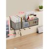 Cesto Portaoggetti da Appendere alla Scrivania Organizer Multifunzione per Cubicolo Ufficio Tavolo da Dormitorio Scaffale da Parete con Ganci