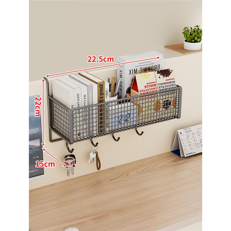 Cesto Portaoggetti da Appendere alla Scrivania Organizer Multifunzione per Cubicolo Ufficio Tavolo da Dormitorio Scaffale da Parete con Ganci