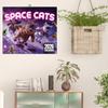 2026 Space Cats Wall Calendar - Funny Cat Themed Gifts For Cat Lovers Spiralbound Book for Home Office Living Room Wall Decor