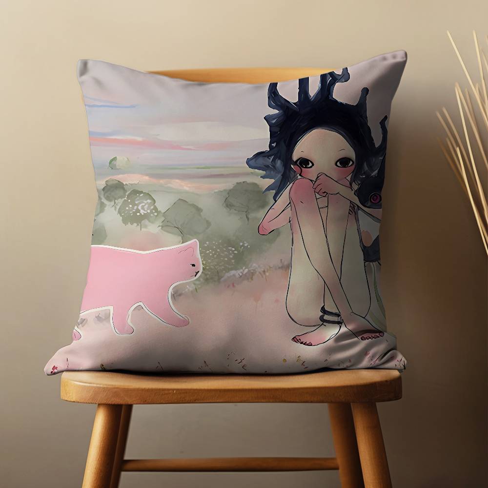 Funny Art A-Aya T-Takano Throw Pillow Case For 45x45cm,55x55cm,30x30cm For Home Bedroom Decoration And Protector