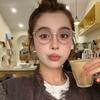 Tr Retro Cat Eye Glasses Women Professional Fashion Elegant Trend Flat Light Mirror Small Frame Eye Mirror XTP6005