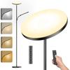 YICAIZI Dimmable LED Floor Lamp 42W/4000LM with Reading Light, Variable Intensity 2700-6500K, Remote Control and Touch Control