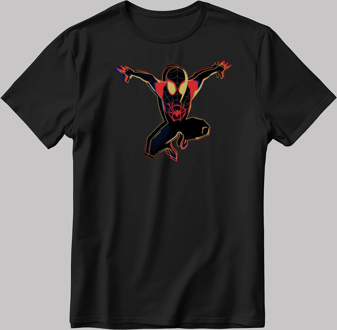 Spider Man Figure Short Sleeve White-Black Men s / Women s T Shirt N563 M