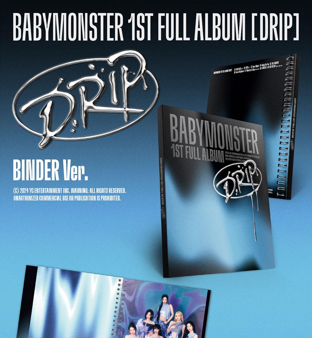 

(ПАПКА / ЗІП-ЛОК ВЕР.) BABYMONSTER [DRIP] 1-й Повноформатний Альбом BINDER VER.