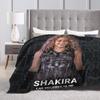 Shakira Tour 2025 Decken Weiche Warme Flanell Überwurfdecke Tagesdecke für Bett Wohnzimmer Picknick Reisen Zuhause Sofa