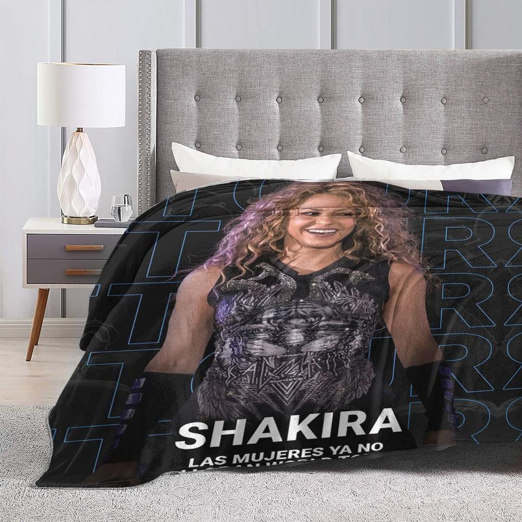 Shakira Tour 2025 Decken Weiche Warme Flanell Überwurfdecke Tagesdecke für Bett Wohnzimmer Picknick Reisen Zuhause Sofa