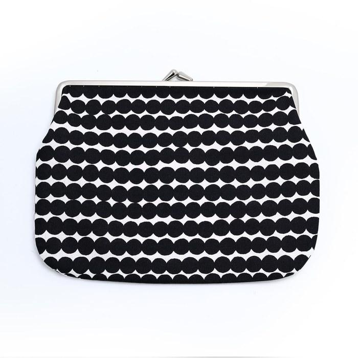 Marimekko Pouch Priokos Kukkaro Lasi Matto Black 47829 047829 190