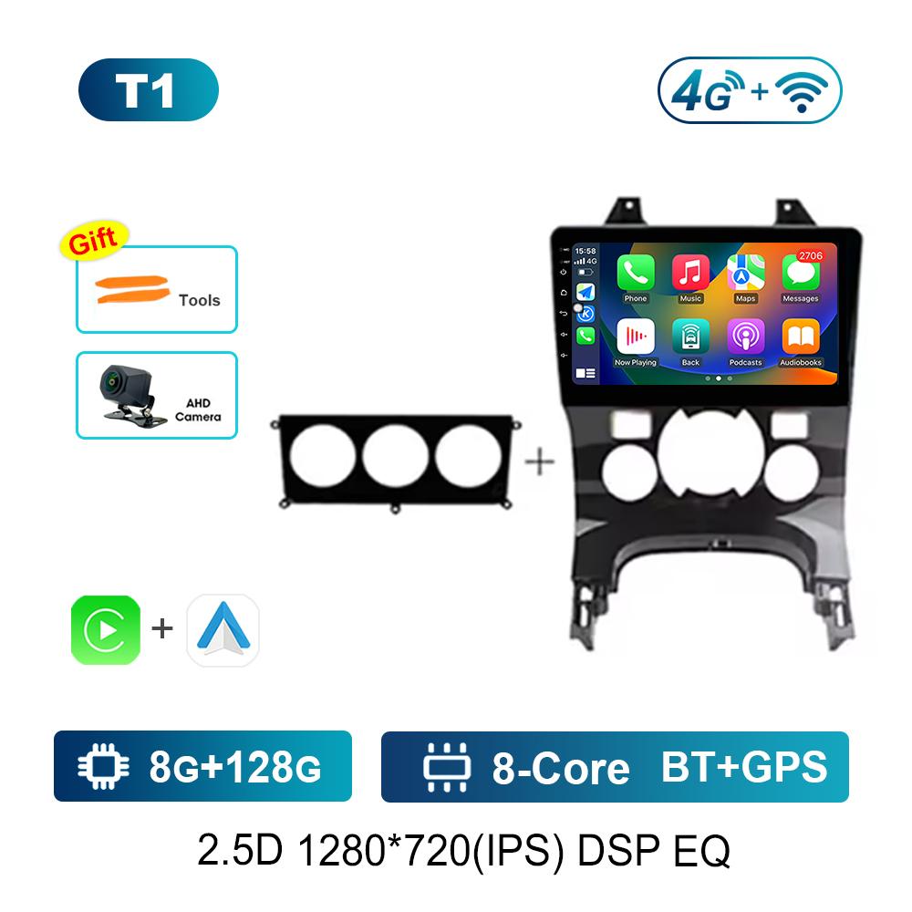 9'' for Peugeot 3008 AT MT 2009 - 2015 Carplay WiFi Android System Split Screen Car Video Multimedia Player GPS BT Auto Tools