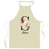 Tablier De Cuisine - Shana Lettre - Impression Bretonne - Coton Résistant - Fabrication France