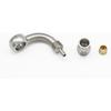 Stainless Steel 90 Degree Brake Hose End Fitting Banjo Eye Hole Diameter 10.2mm M10 to AN3 PTFE Brake Hose Line With Brass Olive