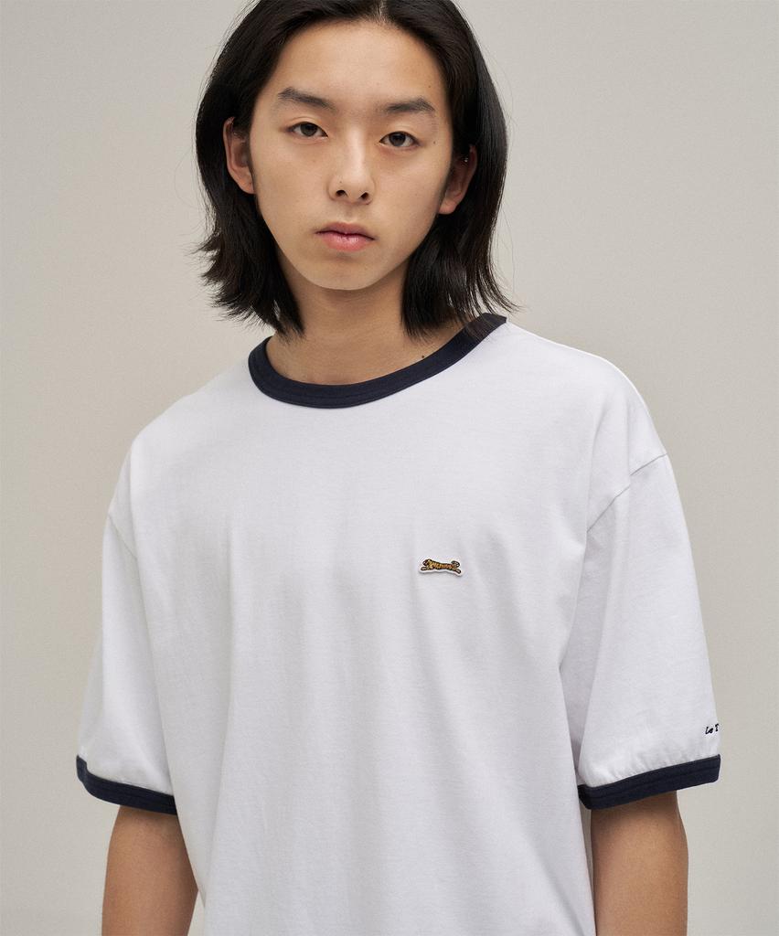 LE TIGRE Classic Ringer T-Shirt (Off White)