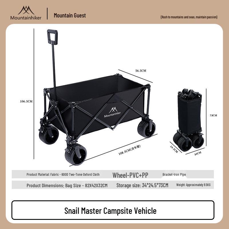 Mountain Master Portable Folding Camper Cart for Outdoor Camping and Picnic