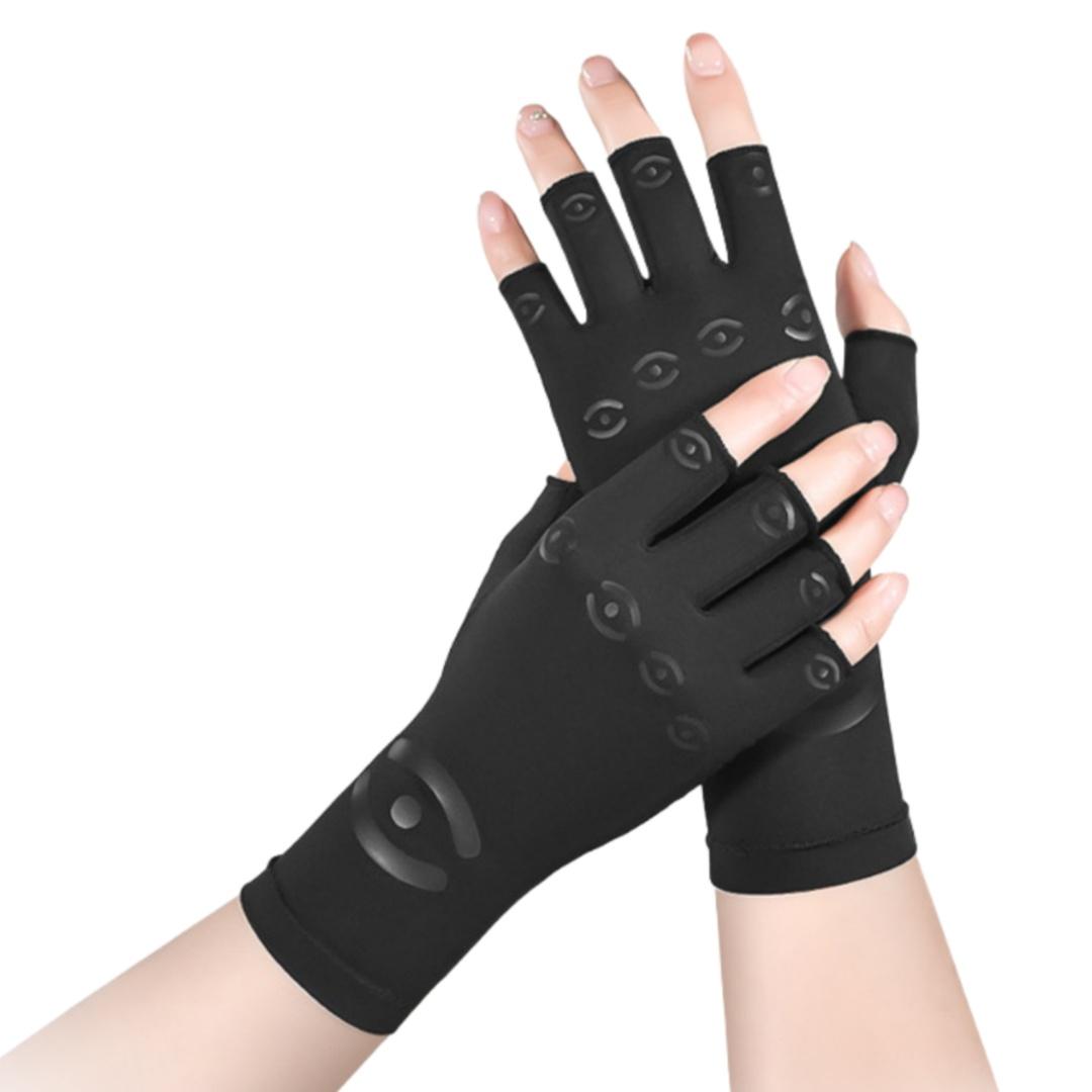 

Half Finger Joint Compression Gloves Wrist Fingers Protective Sleeves Pressure Glove Perfect For Tendon Sheath Carpal Tunnel Pain Relief S