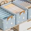 Clothes Storage Box Household Wardrobe Organizer Jeans Divider Storage Box Foldable Storage Basket Underwear Socks Artifact Box