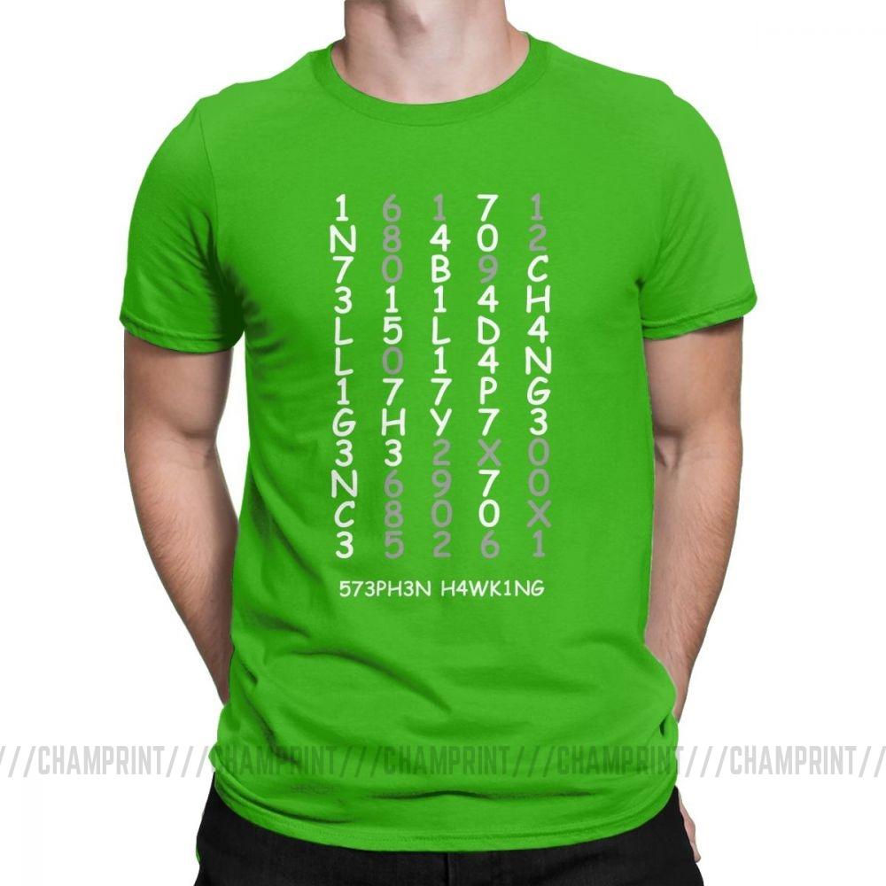 Intelligence Vintage T Shirts For Men Adapt To Change Brain Power Mind Geeky Tops Plus Size