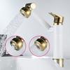 Multifunction Bathroom Faucet Gold Sink Faucet Hot Cold Water Mixer Crane Deck Mounted Universal Water Taps Black White
