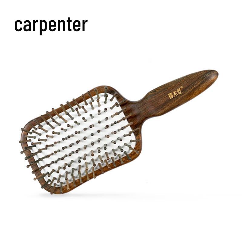 Tan Mujiang Lacquer Art Sandalwood Massage Comb