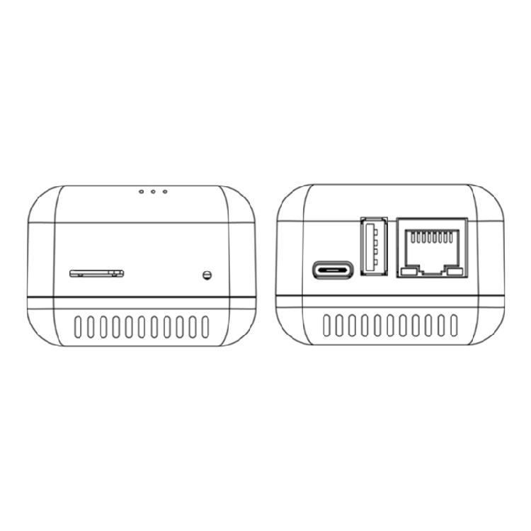 NP330 USB 2.0 Print Server Rj45 100Mbps Mini Netzwerk-Druckserver-Adapter