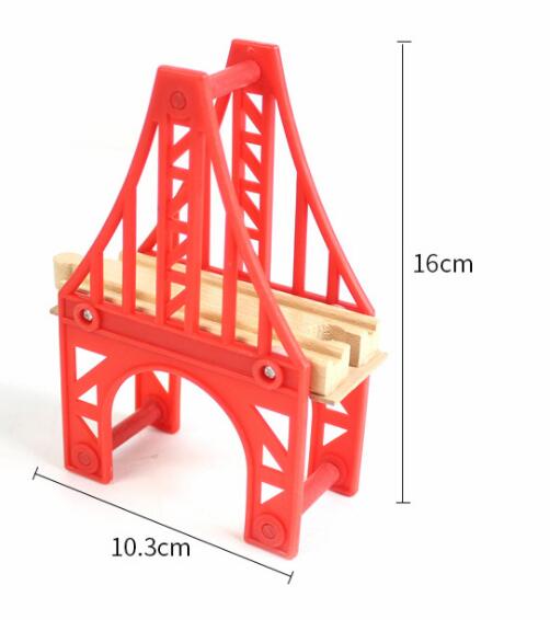 Wooden Train Track Accessories Parking Lot Railway Station Fit for Thomas Biro Multiple Tracks Educational Toys for Children
