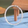 Ethnic Style Openable Sterling Silver 999.9 Cherry Blossom Gourd Bracelet for Women
