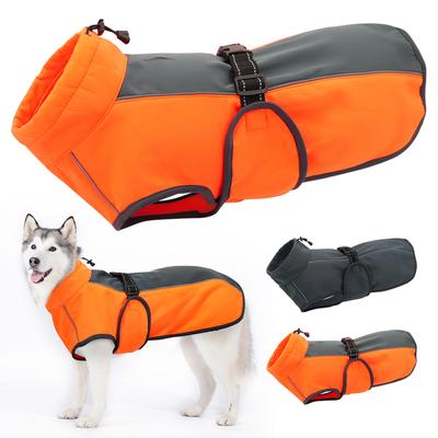 Wasserdichte Hundeweste, warm gepolsterte Winterkleidung für Haustiere, Jacke, Mantel, große Hunde, Labrador-Outfit mit reflektierendem Nylonseil