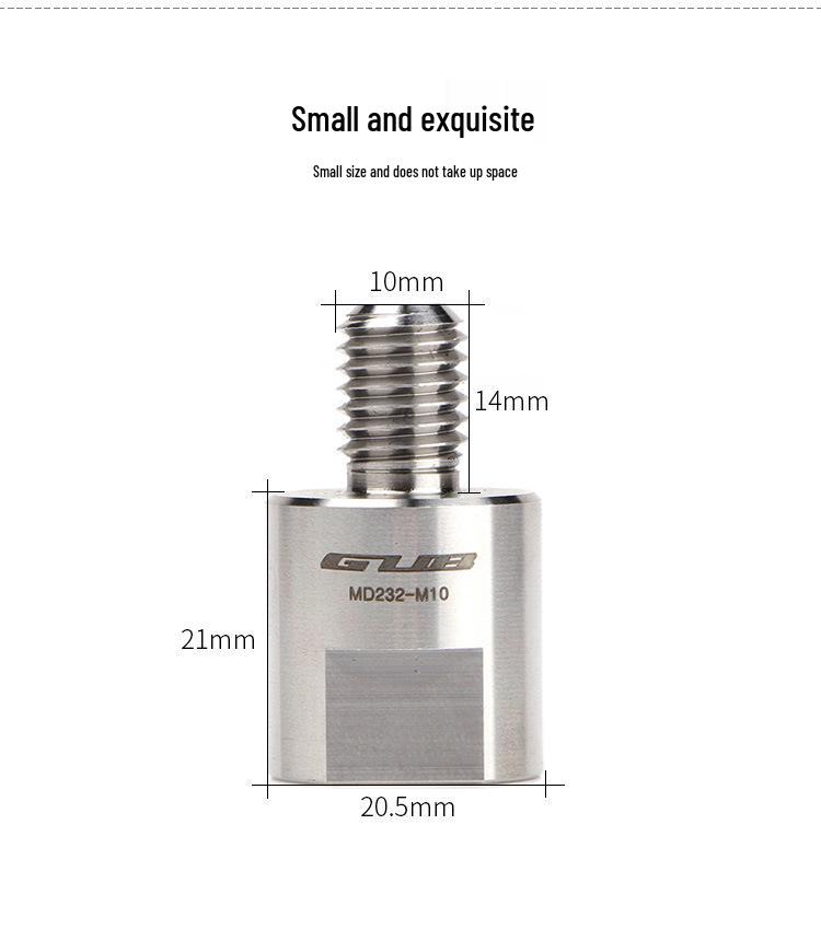 Adjustable Motorcycle Rearview Mirror Heightening Screw Adapter M6