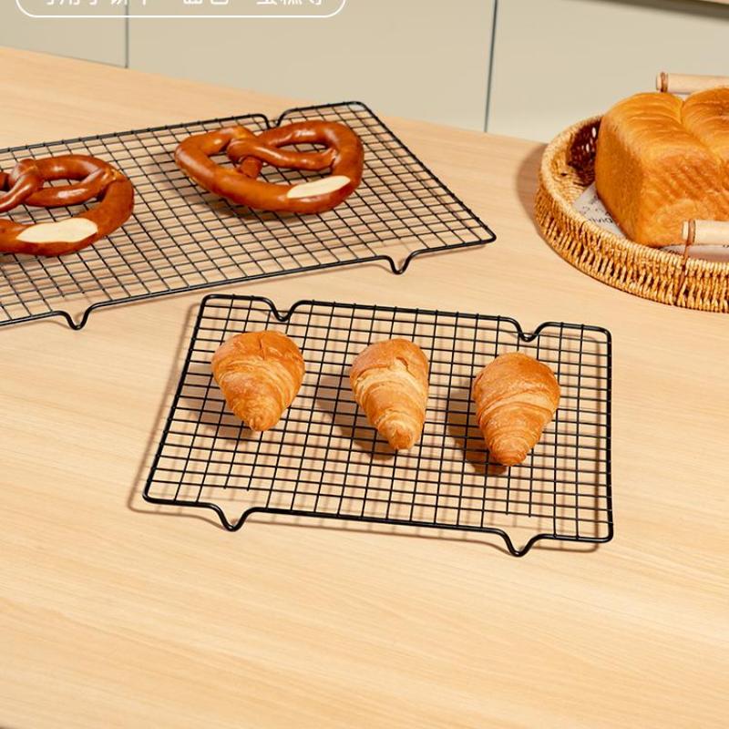 Nerezový chladicí rošt na chléb, sušenky, dorty, odkapávací rošt, chladicí mřížka, plech na pečení, domácí pekařské náčiní, kuchyňské doplňky