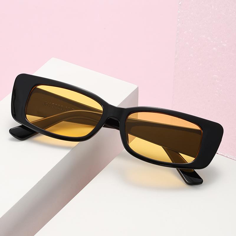 8pcs Retro UV Resistant Glasses Women New Small Frame Cat Eye Square Sunglasses INS Personalized Luxury Sunglasses Unisex