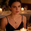 Elegant Gold Plated Zircon Geometric Gourd Pendant Necklace For Women Winter Layering 48cm Long Neck Chain