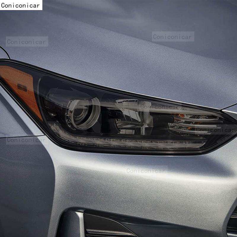For HYUNDAI VELOSTER 2020-2022 Car Headlight Smoked Black TPU Protective Film Front Light Tint Change Color Cover Sticker