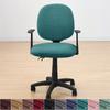 2pcs/set Polar Fleece Chair Cover Water Repellant Solid Color Seat Slipcover Universal Stretch Computer Chair Case for Office