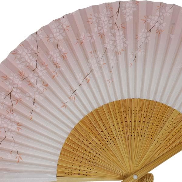 Boyalı Kimono, beyaz bambudan yapılmış, oymalı inci kiraz çiçeği [Şık Iroha] Yüksek kaliteli yelpaze, Japonya, detaylar, işçilik, tasarım, kokulu.