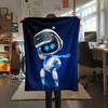 1 Stück ASTRO BOT Aufdruck Flanelldecke, Hohe Qualität für alle Jahreszeiten, Heimdekoration, Wärme und Komfort, Perfekt für Weihnachtsgeschenke