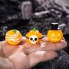 10pcs Multicolor Miniature Candle Figurine Halloween Resin Cartoon Pumpkin Statue Car Decoration Ghost Castle Desktop Knick-knac