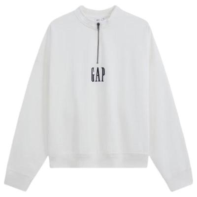 Gap Unisex Logo Embroidered Half-Zip Sweatshirt