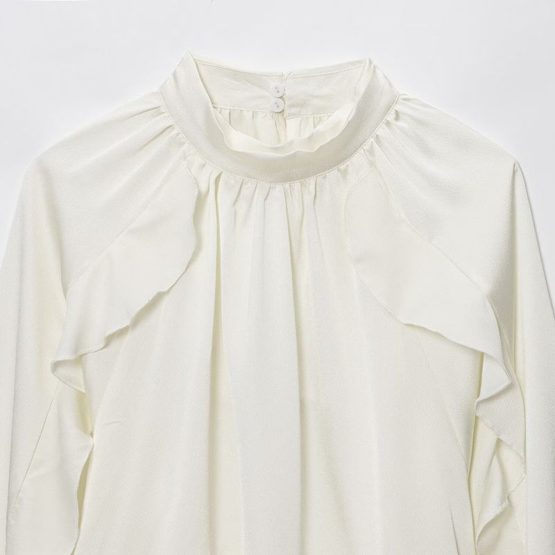 Za Autumn and Winter New Arrivals Women's Clothing Zr European and American Style Fashionable Versatile Layered Decorative Shirt 2234900 712