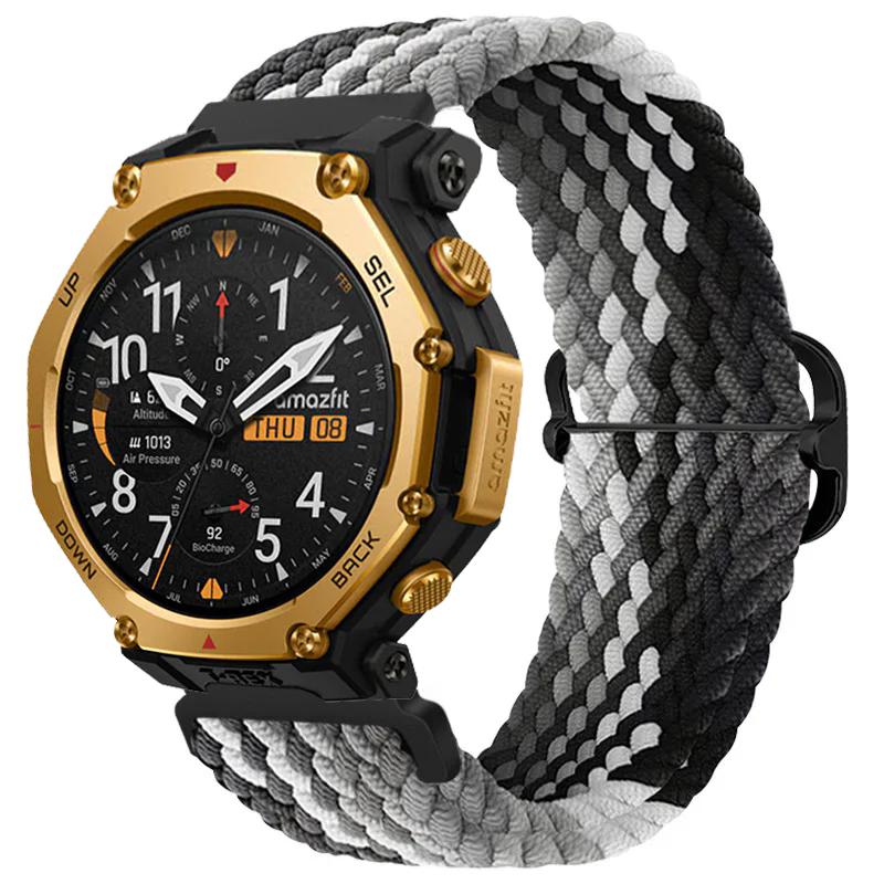 20/22mm Nylon Braided Strap For Amazfit T-Rex3 Pro 44/48mm/Helio Comfortable Band Huawei Watch 5/4 GT6-5-4 Pro 46mm Accessories