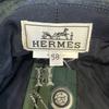 Hermes Bucket Hat Fabric Hat Green Fabric Used