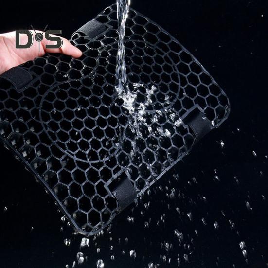 Motorcycle Gel Seat Cushion 3D Honeycomb Structure Breathable Anti Skid Shock Absorbing Motorcycle Gel Seat Pad for Long Rides