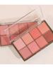 Missrose8 Color Blush Rouge Eye Shadow Waterproof Sweat-Proof Complexion Improvement Natural Three-Dimensional a Plate of Multi-Purpose Bronze