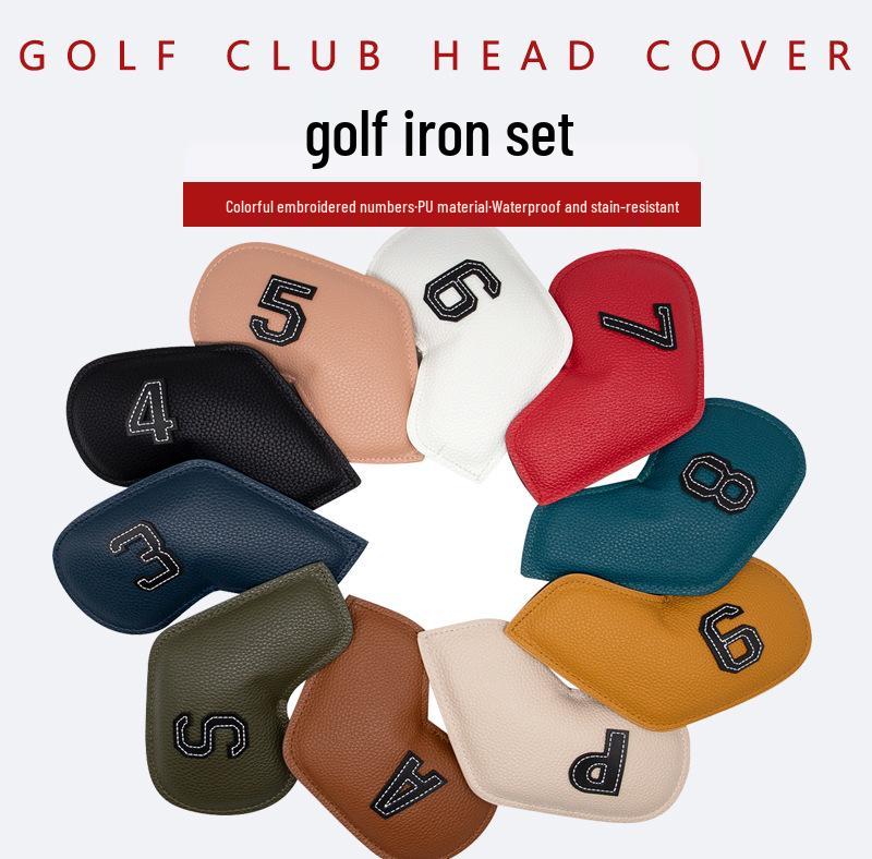 Oil Edge PU Golf Iron Head Protective Cover