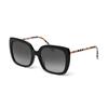 BURBERRY/ Black/Classic Check Plate Frame Square Sunglasses Women's
