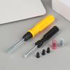 60Pcs Car Vacuum Tire Repair Rubber Nail Screw Set with Tool Box, DIY Flat Tire Repair Stud Patch Kit with Screwdriver