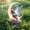 2D Flat Acrylic Moonlight Fairy Garden Stake Sign, Suitable for Wall Decoration, Porch, Room, Villa, Accents Home, Hallway, or Workplace - Rustic Farm