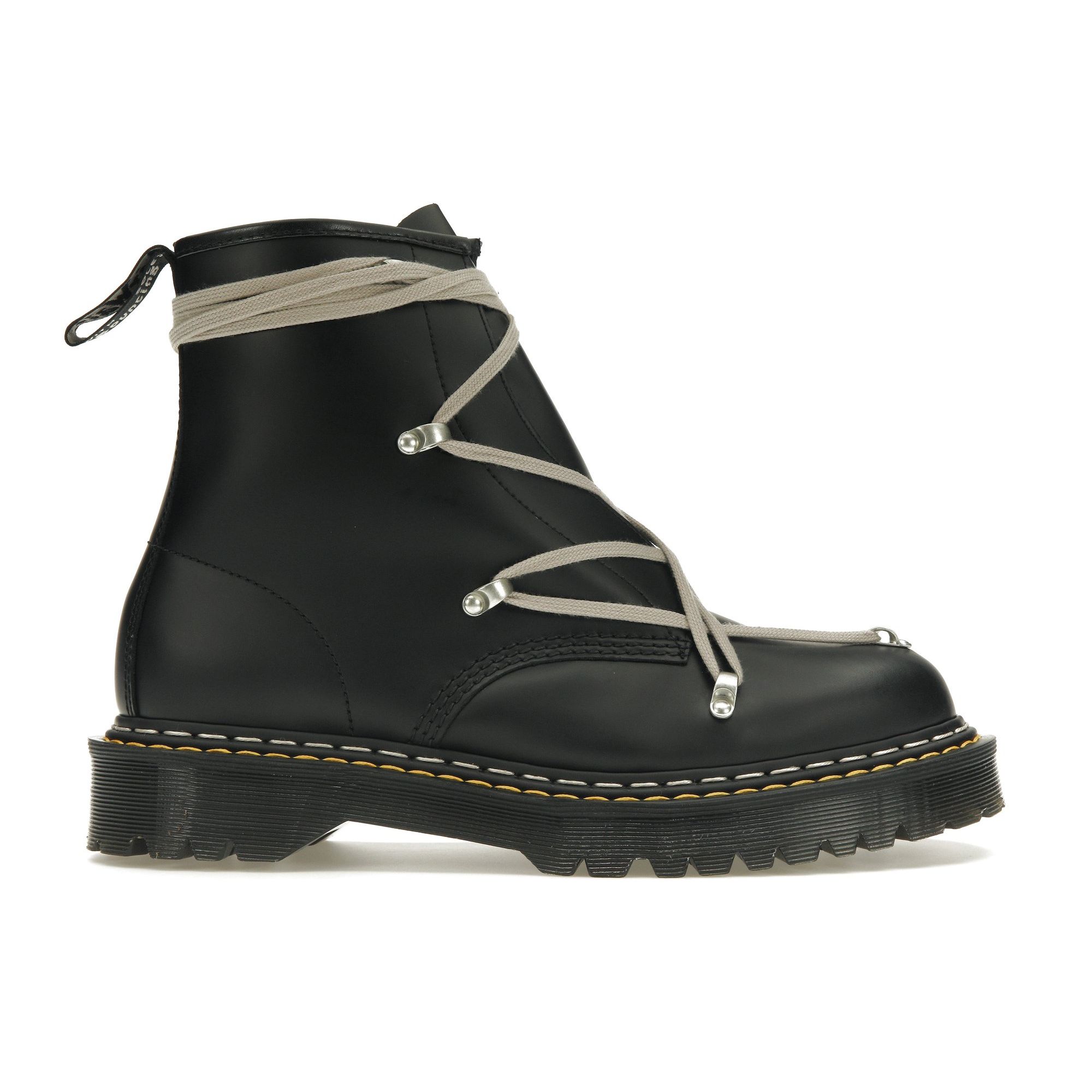 

Доктор. Черные кроссовки унисекс Martens Rick Owens x 1460 Bex Leather Boot 27019001