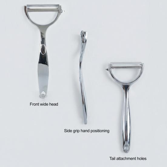 Yousheng Multifunctional Peeler, Zinc Alloy Vegetable Fruit Cutter for Potato Apples, Ergonomic Kitchen Scraper with Hanging Hole